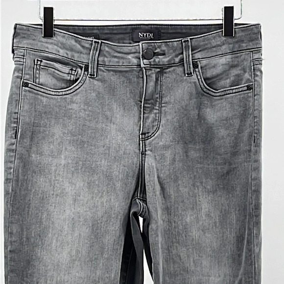 NYDJ Marilyn Straight Jean in Washed Gray - Size 10 - Picture 2 of 8
